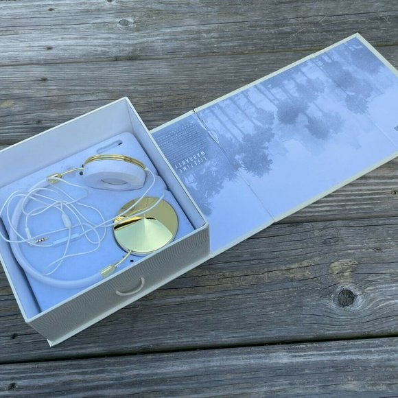 FRENDS Tylor White Leather Over-the-Ear Headphones White/Gold made for A… - Picture 4 of 12
